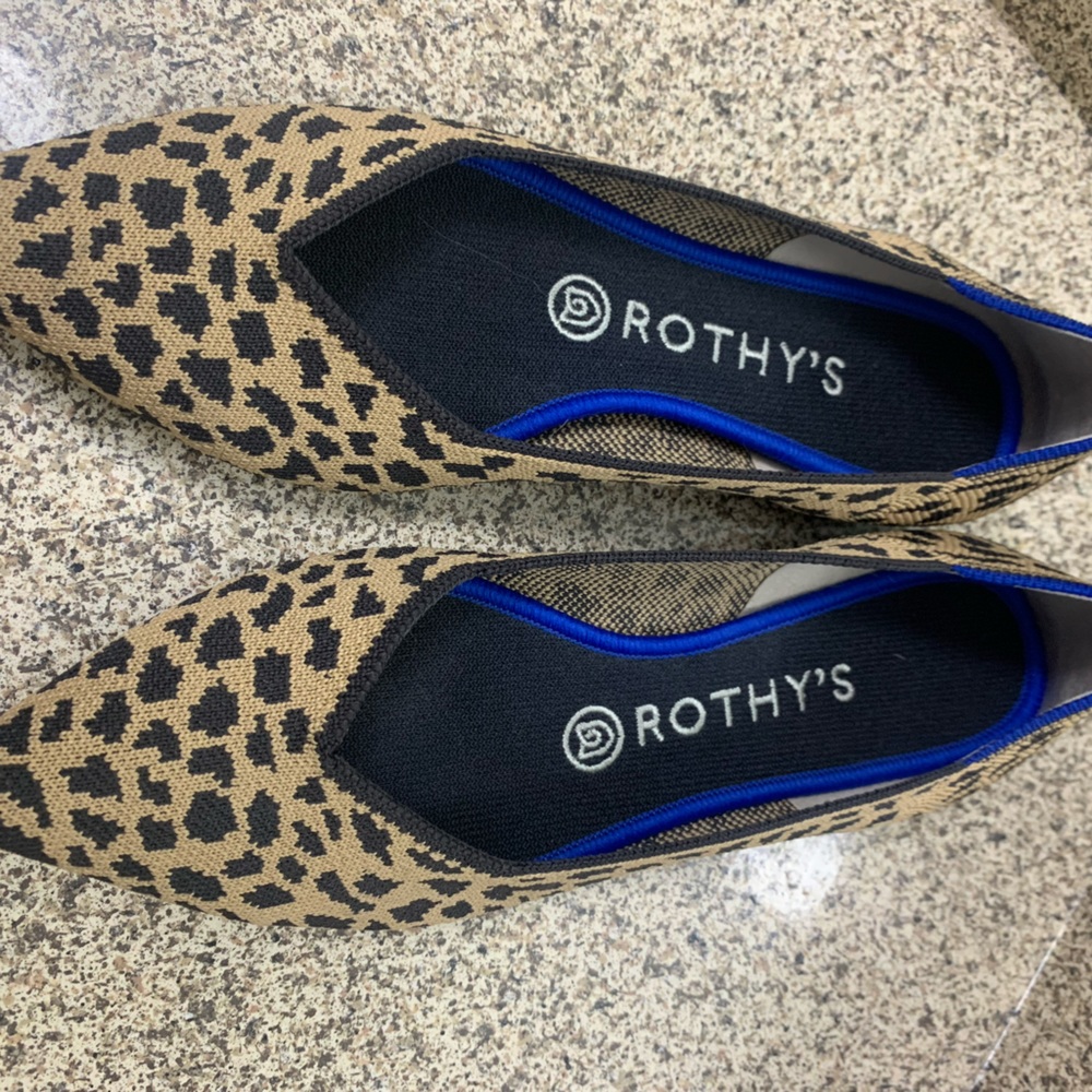 Rothys leopard print flats
